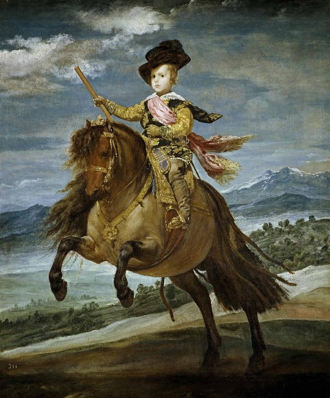 Diego Velazquez Equestrian Portrait of Prince Balthasar Charles oil painting image